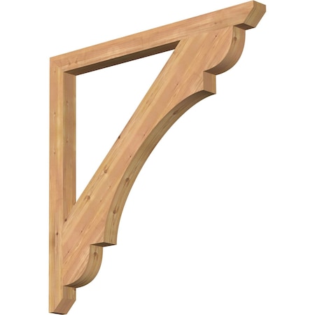 Ekena Millwork Olympic Slat Smooth Bracket, Western Red Cedar, 3 1/2"W x 48"D x 48"H BKT04X48X48OLY06SWR